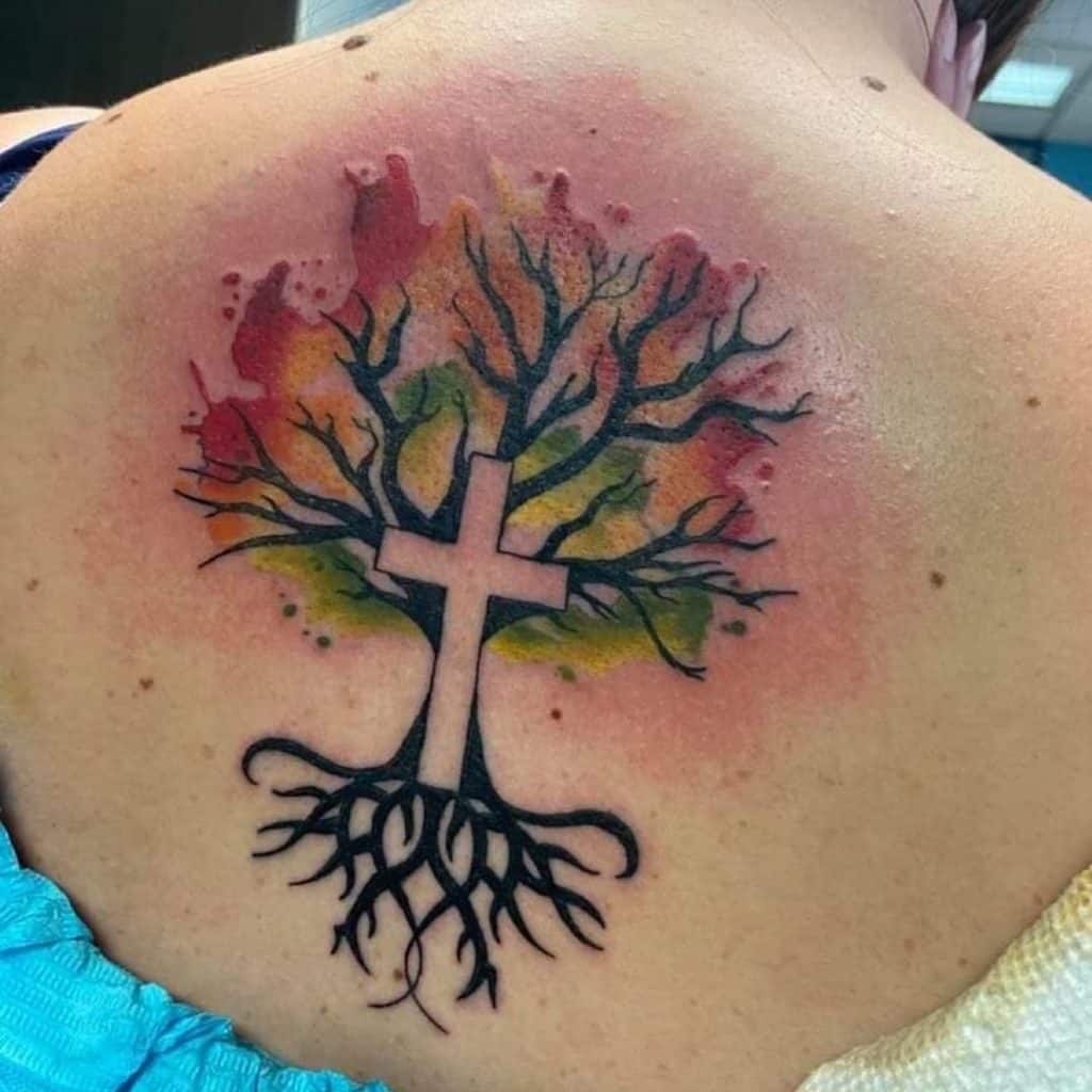 Religion Inspired Tree Of Life Tattoo Ideas 