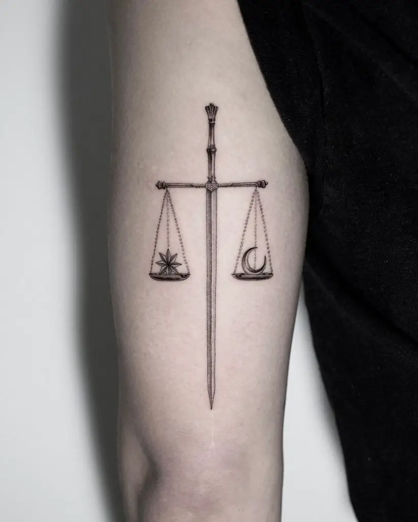 36 Best Libra Tattoo Designs (and What They Mean) - Saved Tattoo