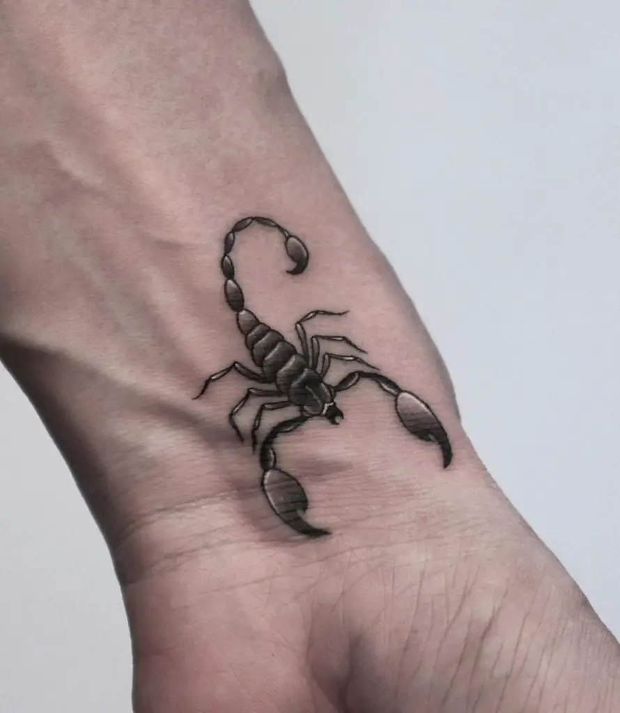 Scorpion Inspired Small Forearm Tattoo