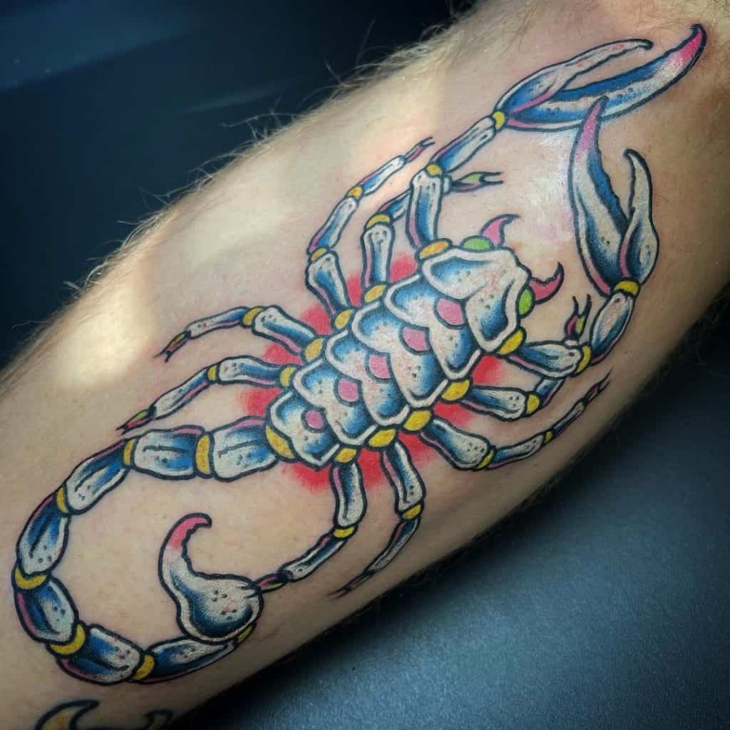 Scorpion Tattoos Images Over Arm