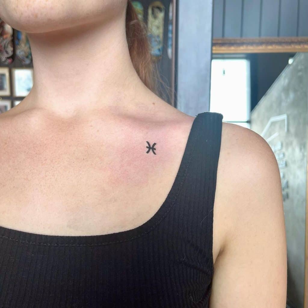 Small Pisces Tattoo 3