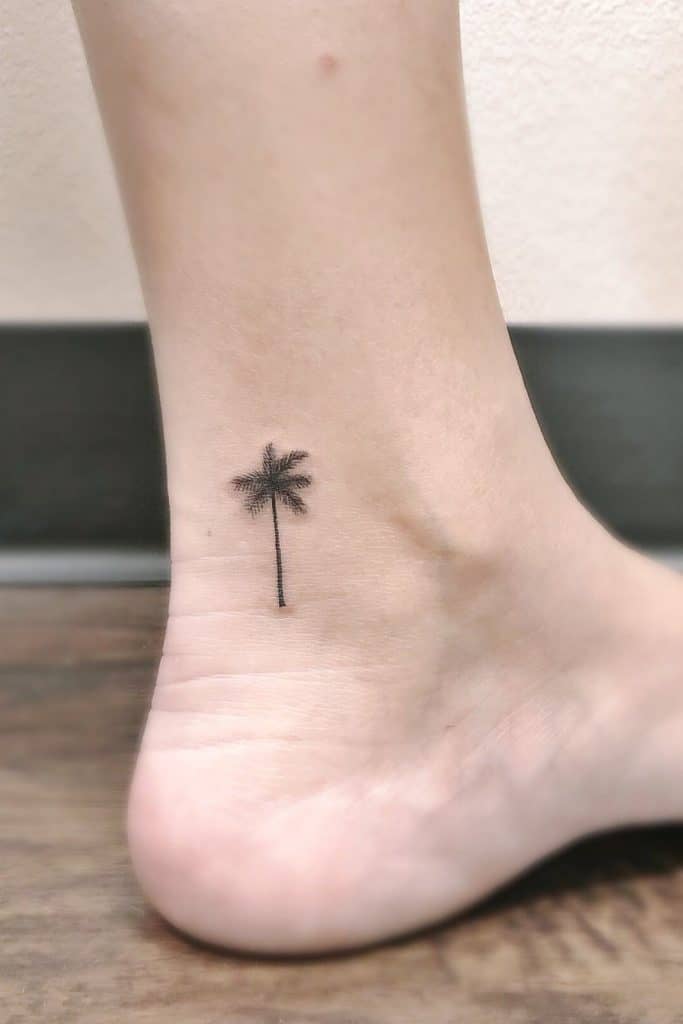Small Tattoos For Men With Meaning Palm Tree
