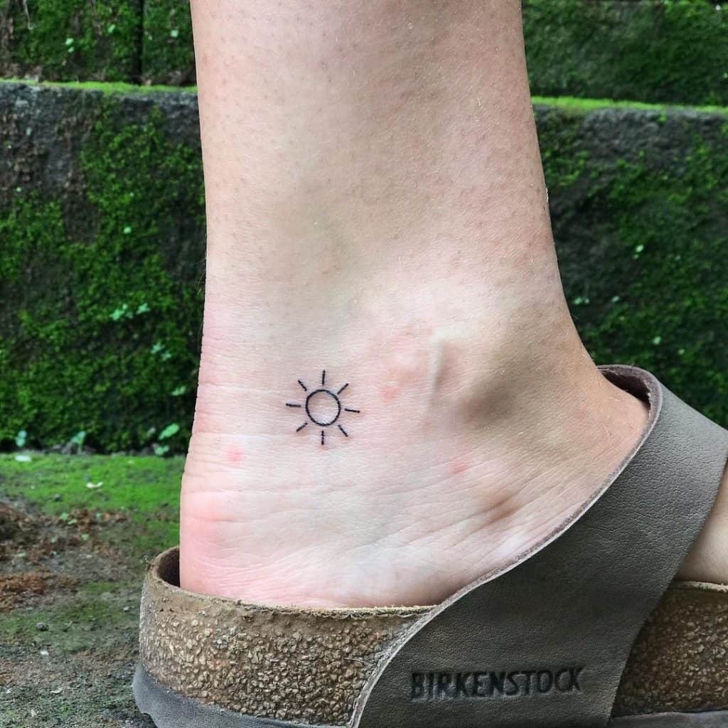 Minimalist Temporary Tattoo Sun and Moon Fake Tattoo  Etsy