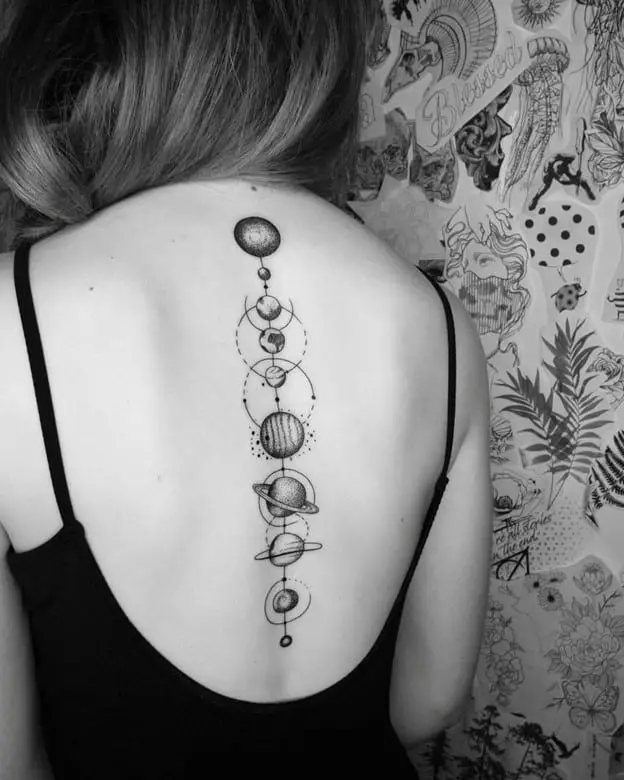 25 Unique  Beautiful Back Tattoos for Women Females or Girls