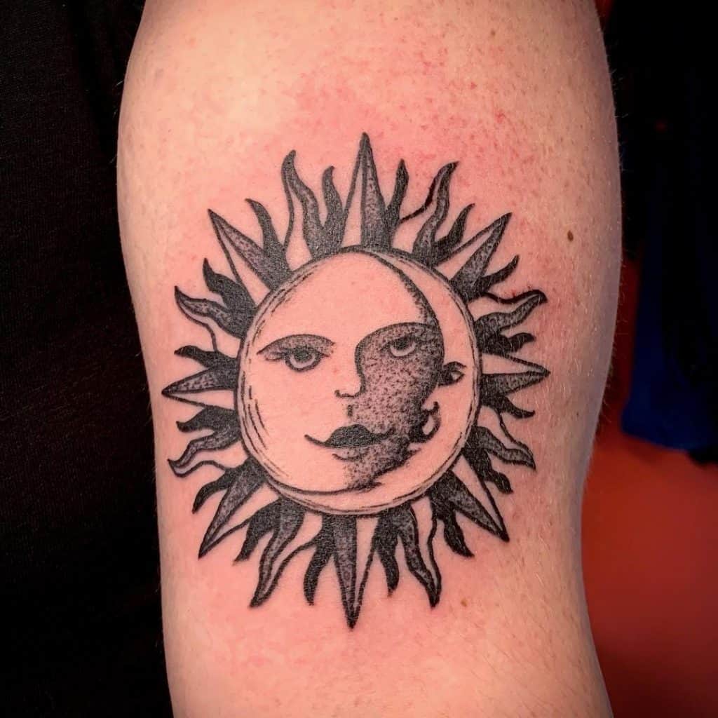 Sun and Moon Tattoo 2