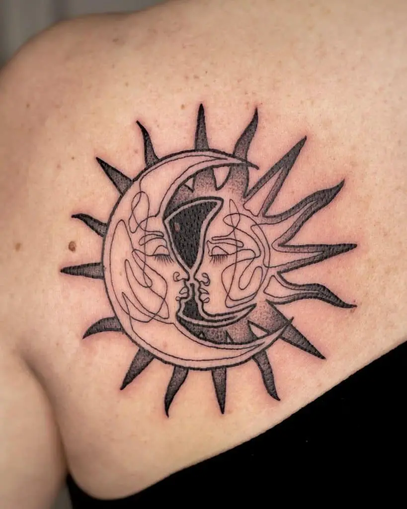 Sun and Moon Tattoo 3