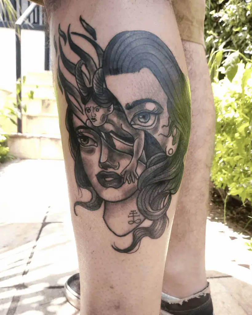 Tattoo Satanic Girl