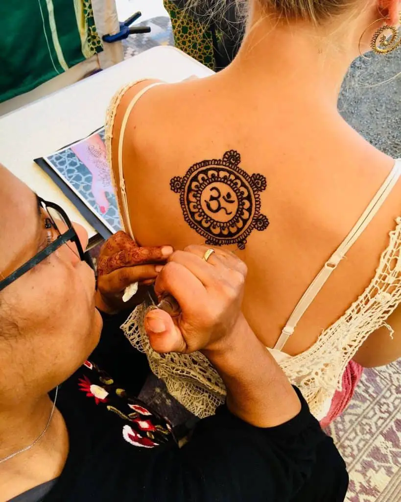 The Om Henna Tattoo Design (2)