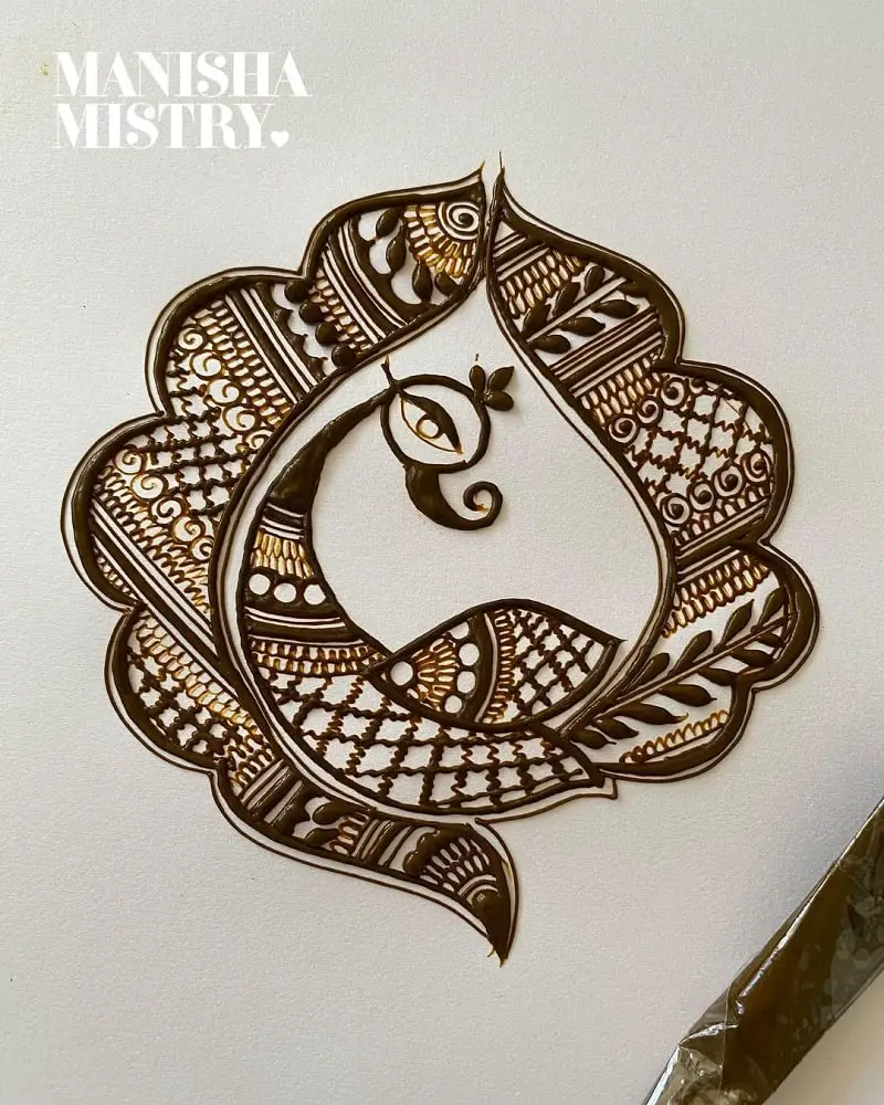 The Peacock Henna Tattoo Design (3)