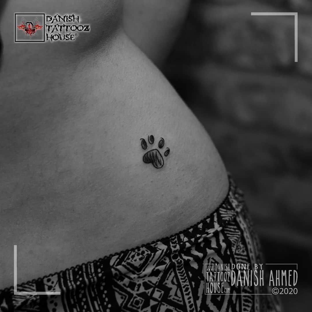 30+ Best Dog Paw Tattoo Meanings And Designs Saved Tattoo