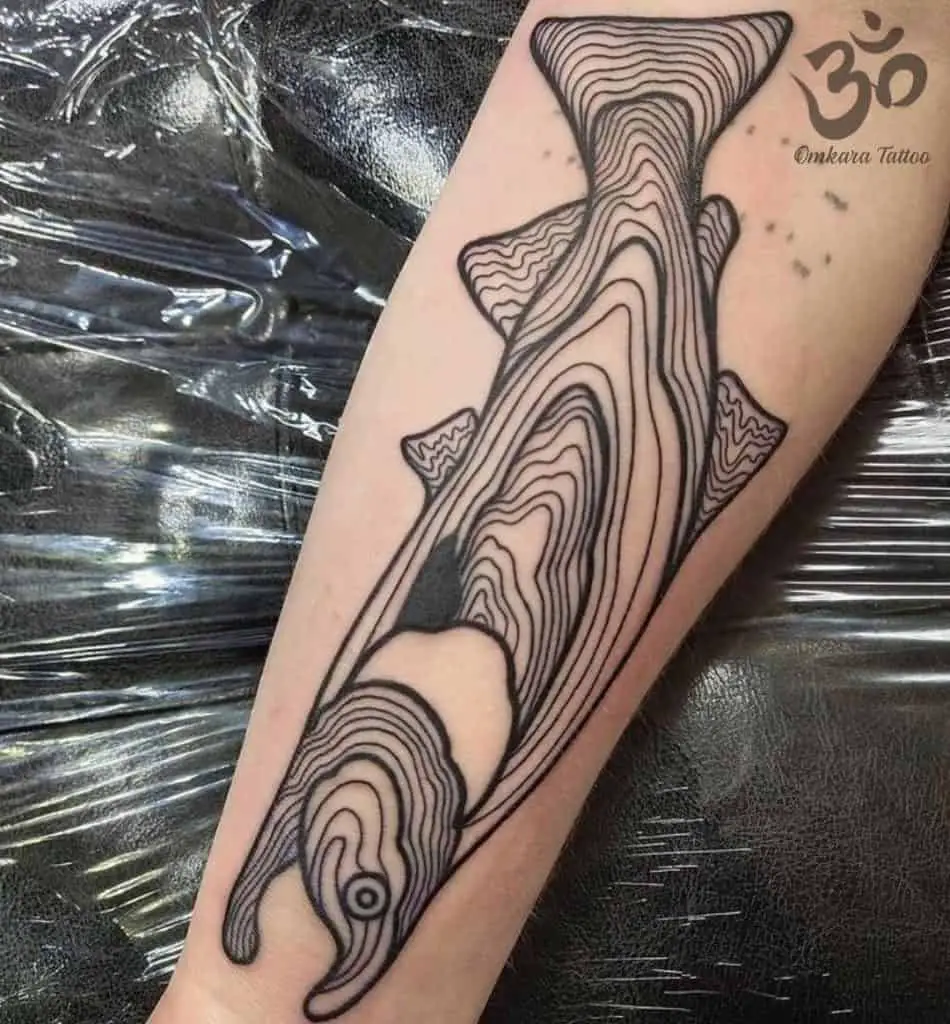 Topographical Fine Line Tattoos 1