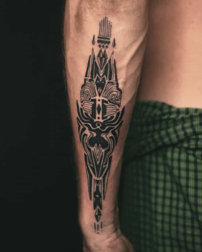 Tribal Style Arm Tattoo