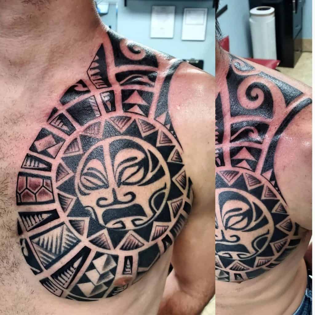 Tribal Sun Tattoo 2