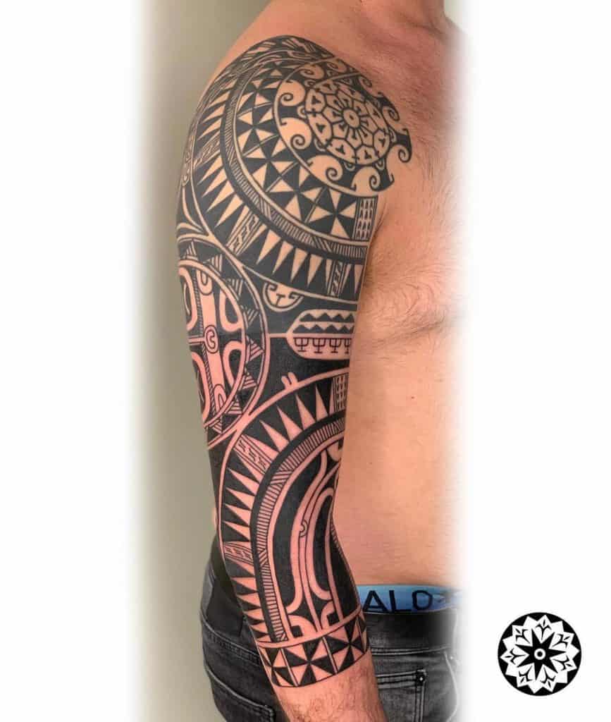 Unique Elbow Tattoo Idea