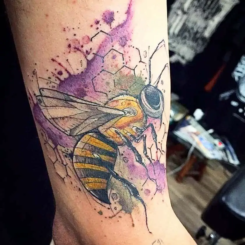 Unique bee tattoos 5