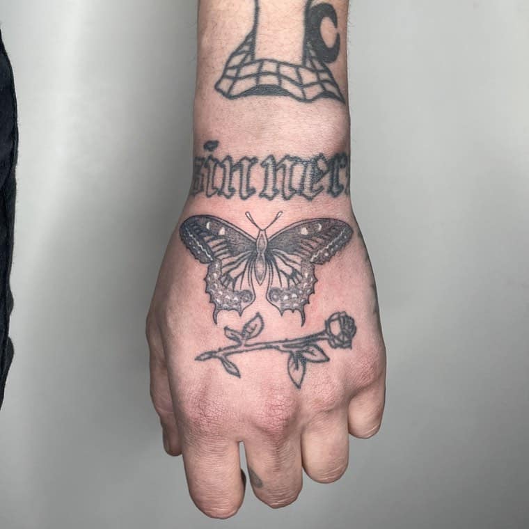 Wrist and Hand Tattoo