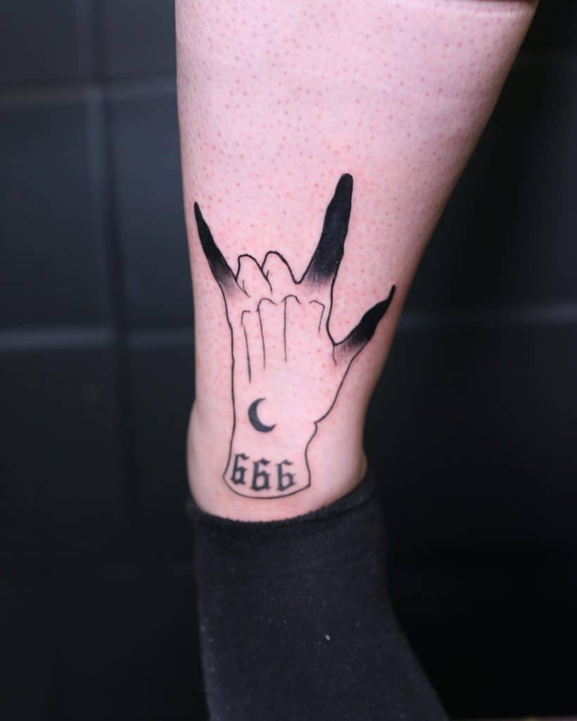 666 tattoo Is the