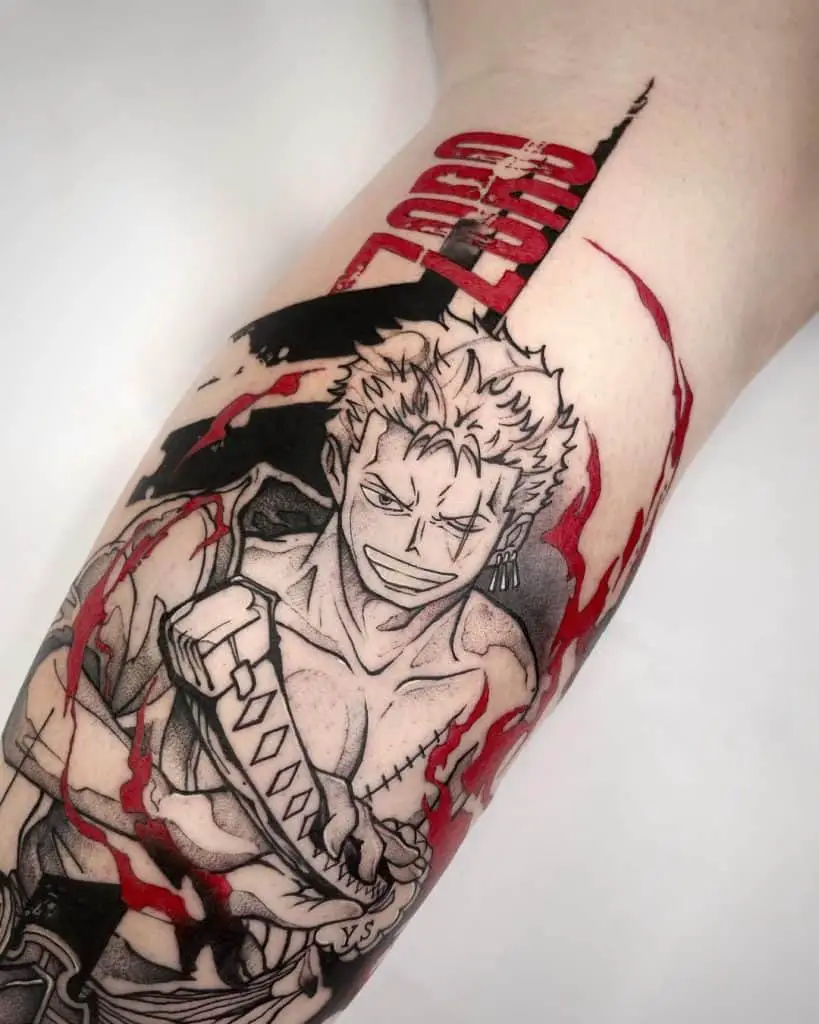 Anime Trash Polka Tattoo Ideas 