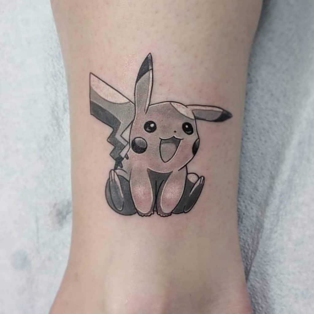 Artsy Pikachu Tattoo Idea