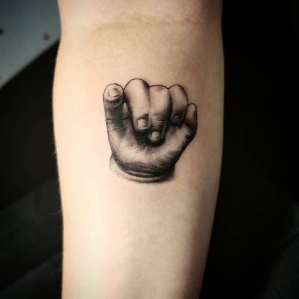 Baby's Hand Tattoo 2