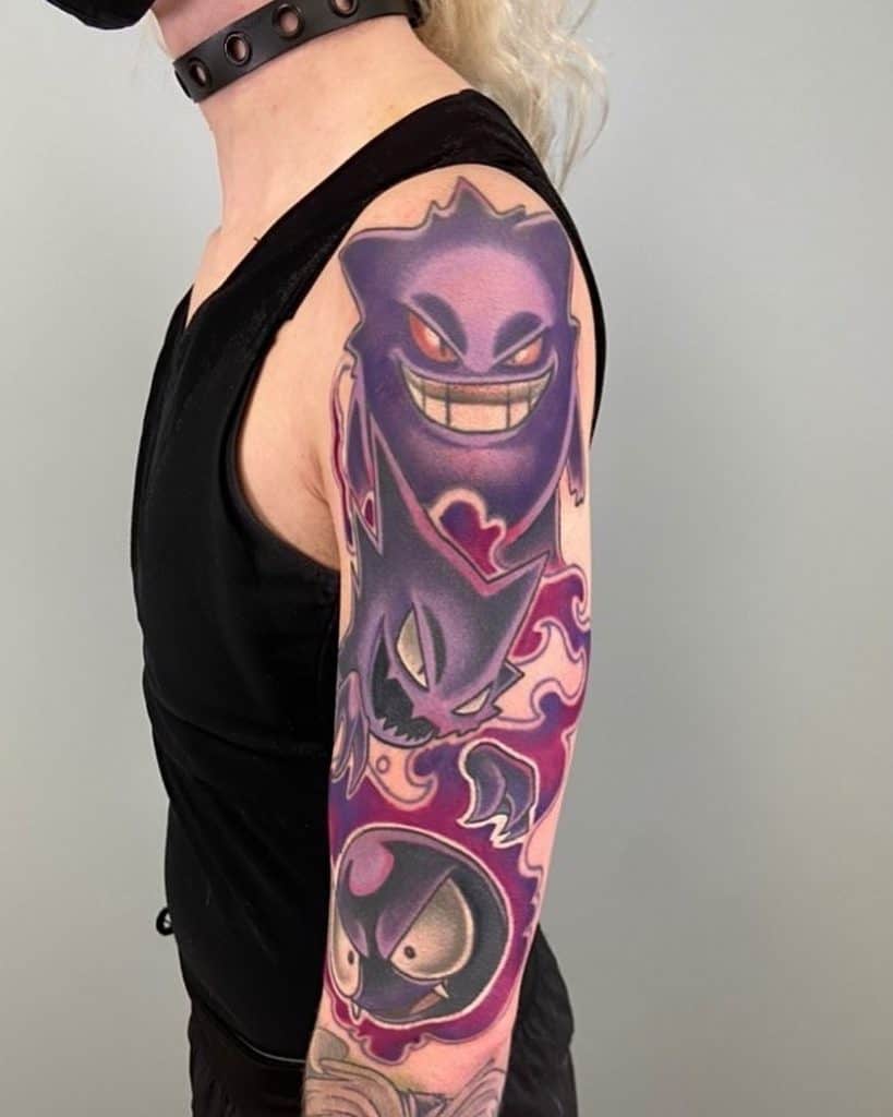 Badass Pokemon Tattoo on Full Arm