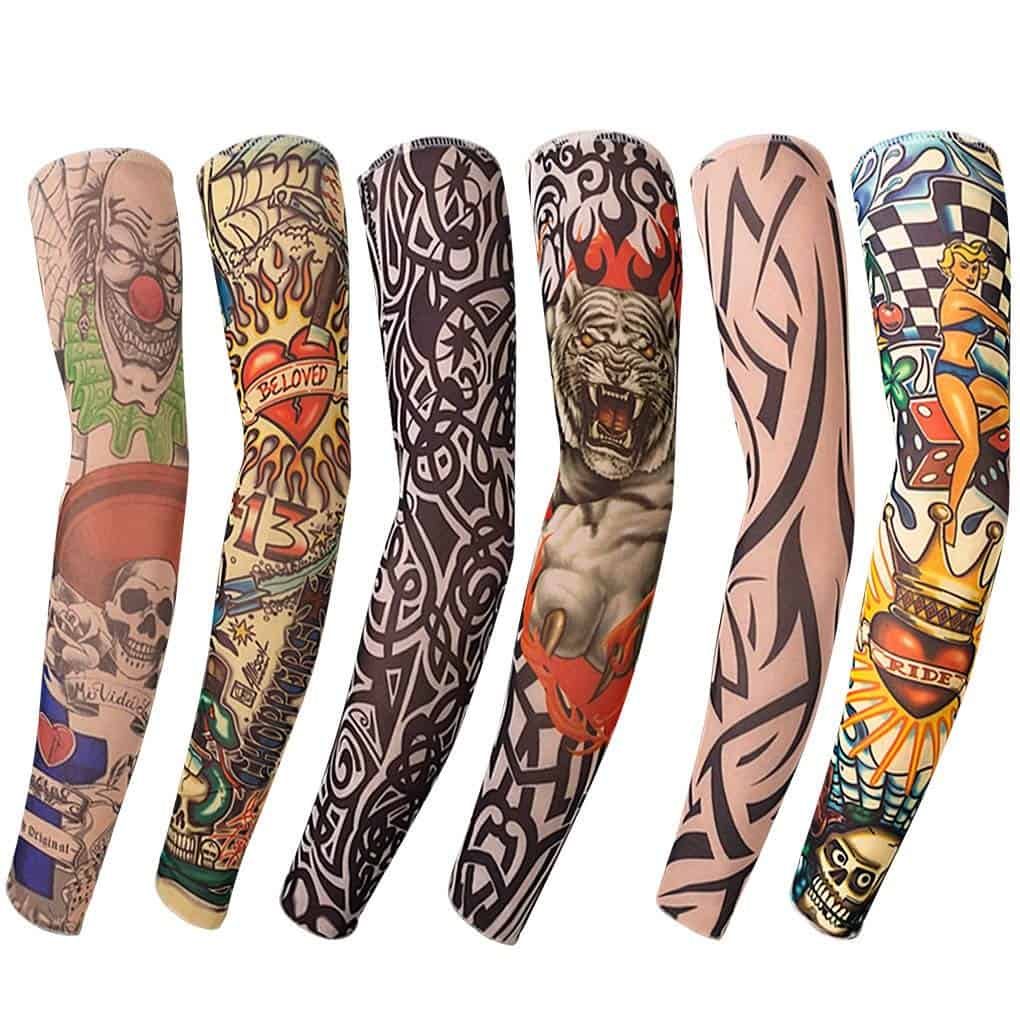 Benbilry 6pcs Art Arm Fake Tattoo Sleeves