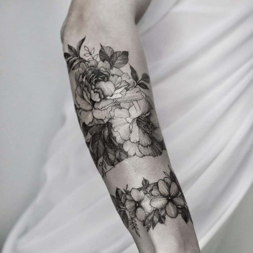 Flower Tattoos For Guys: Blooming Body Art For Passionates - Saved Tattoo