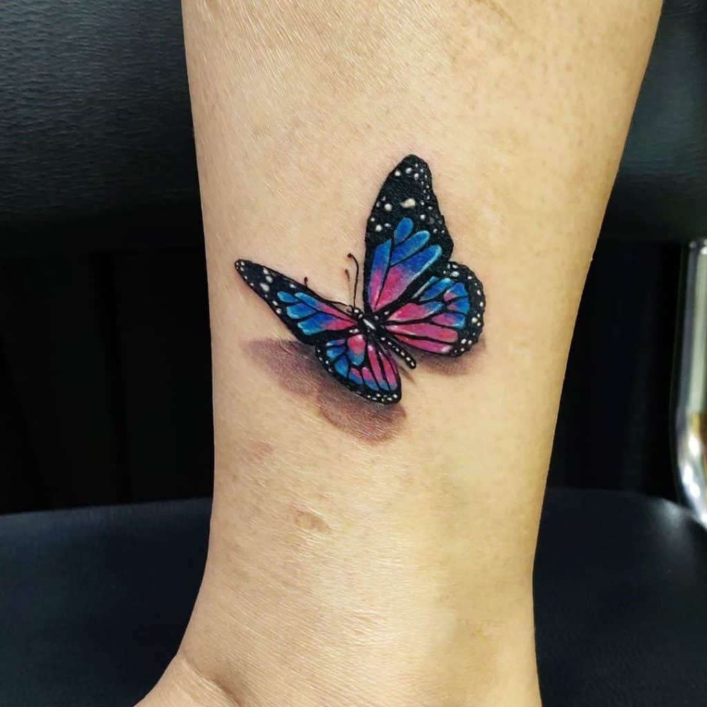 Butterfly 3D Tattoos For Girls
