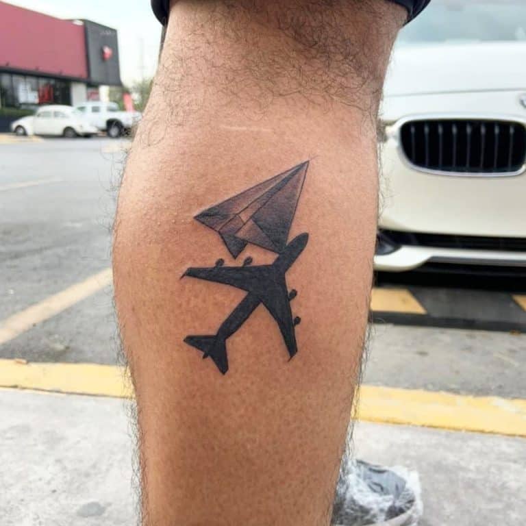 33 Best Airplane Tattoos Design Ideas (Forearm, Collarbone and Finger