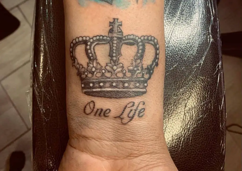 Crown Jewel Tattoo on Arm