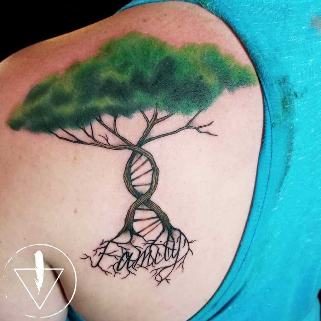 DNA Family Tree Tattoo 1