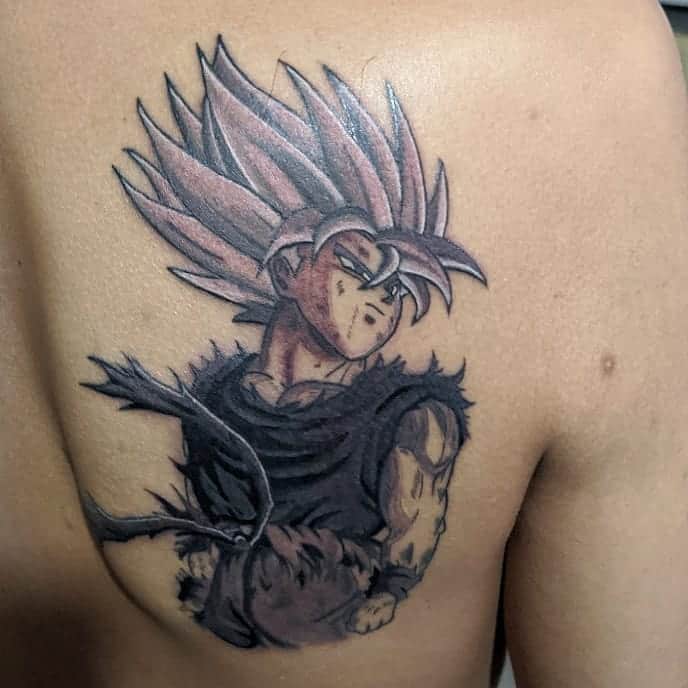 Dragon Ball Back Tattoo 2