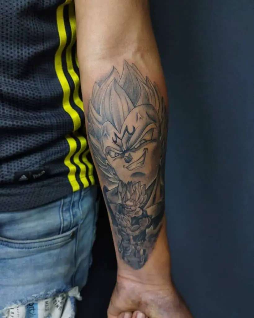 Dragon Ball Forearm Tattoo 3