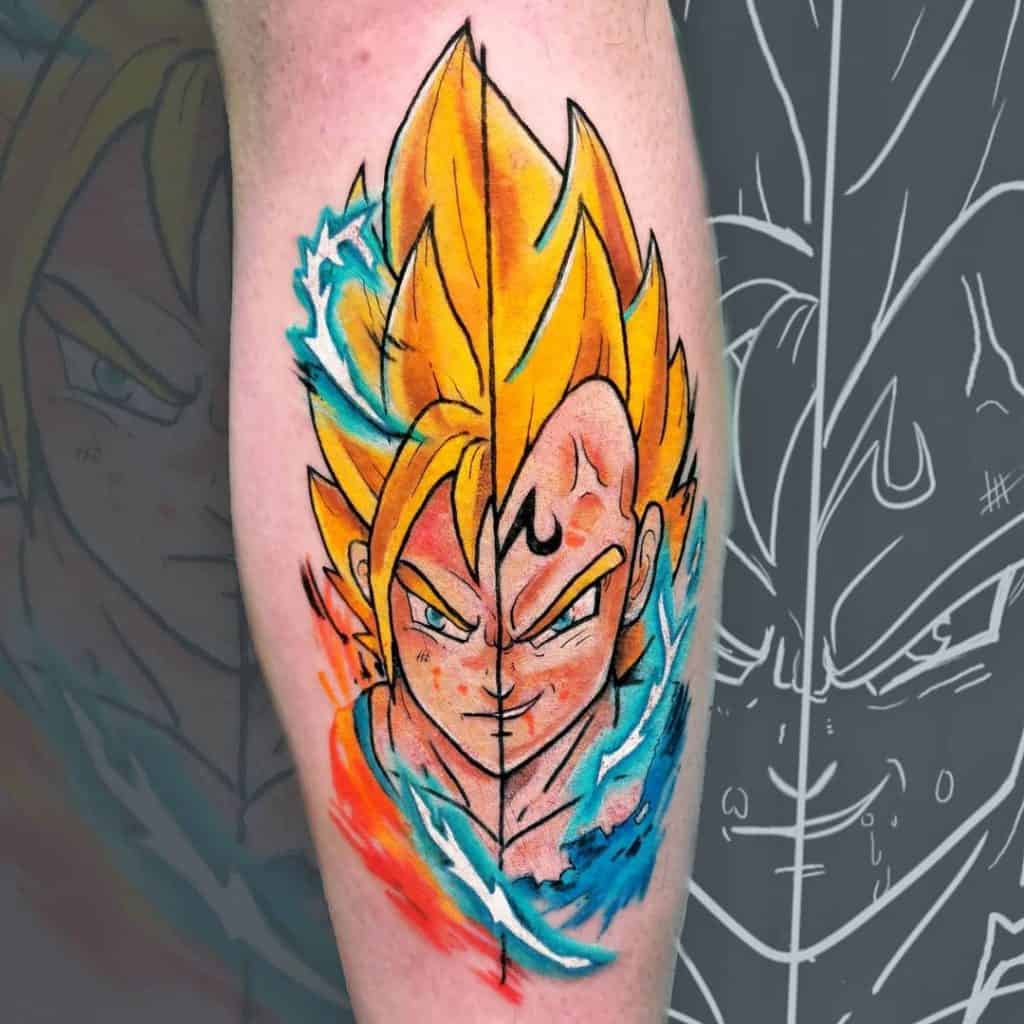 Tattoo tagged with: dragon ball z, small, gennarovarriale, fictional  character, son goku, contemporary, tiny, tv series, little, pop art, forearm,  medium size | inked-app.com
