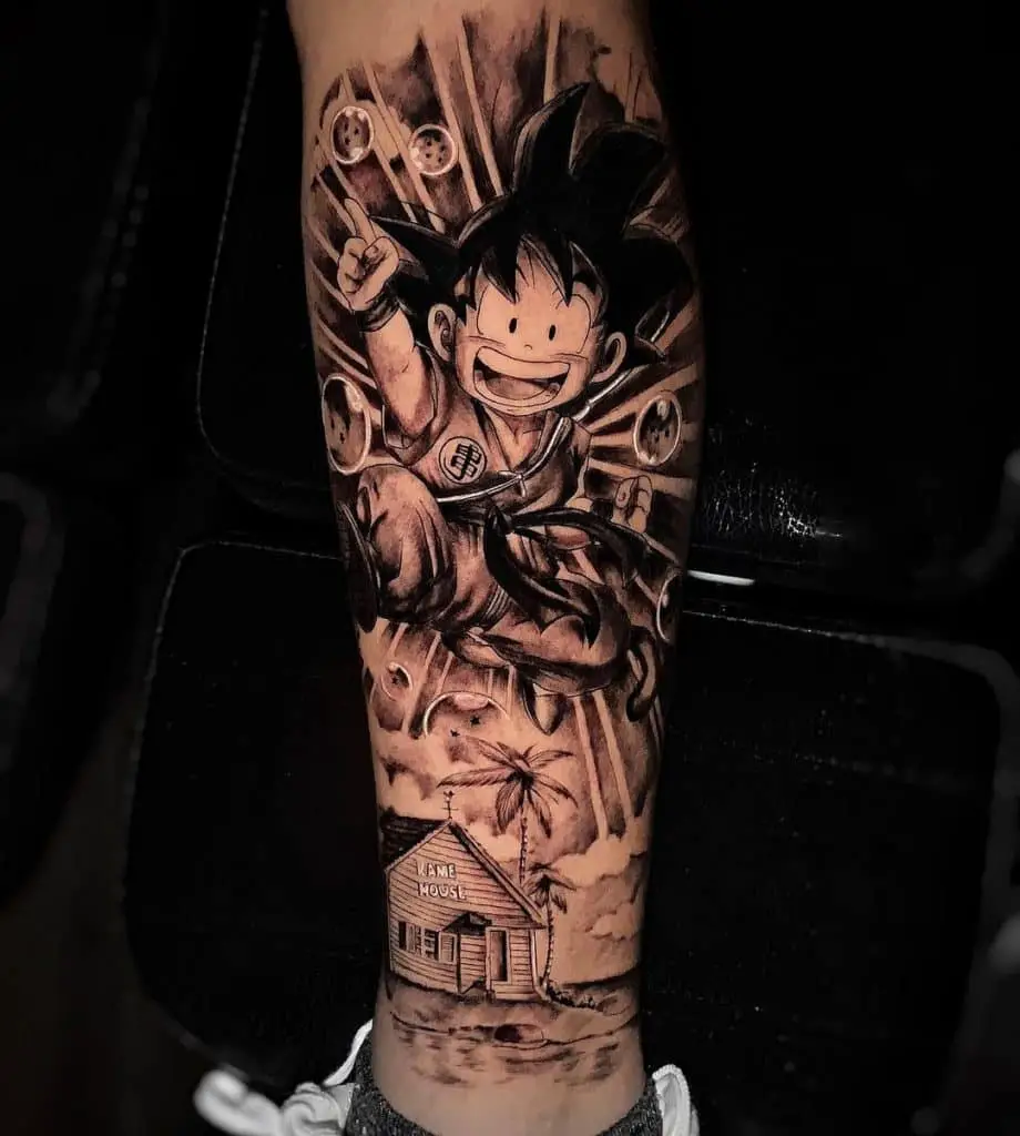 Dragon Ball Tattoo Sleeve 1