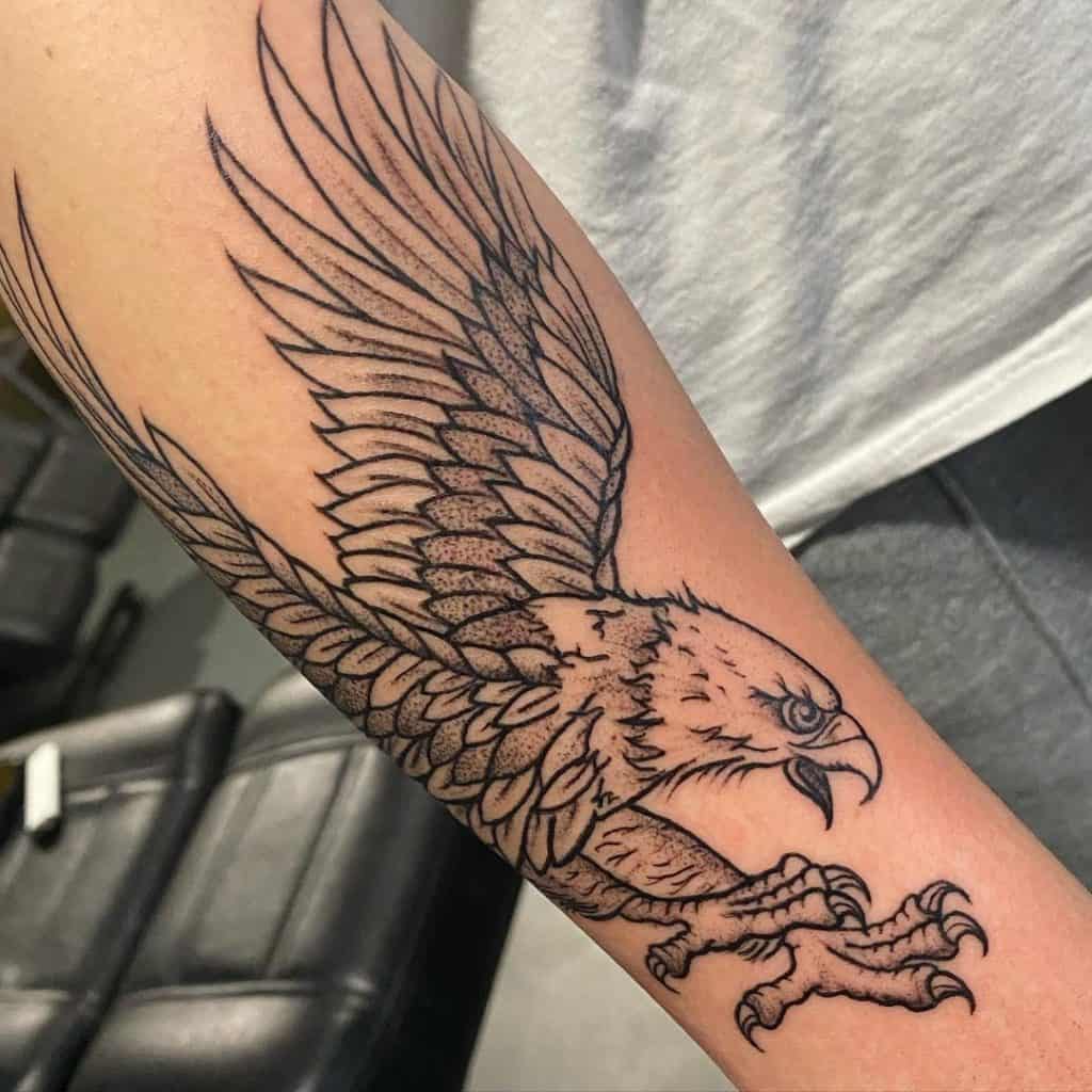 Eagle Forearm Tattoo 