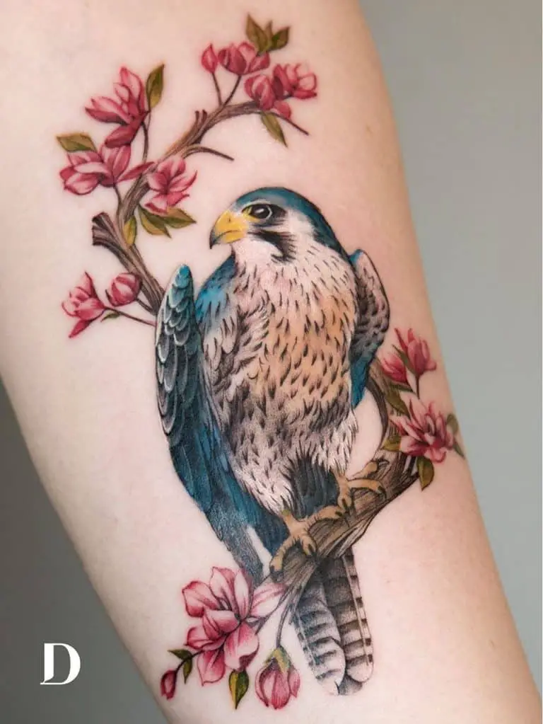 Eagle Tattoo Designs Floral Inspired 