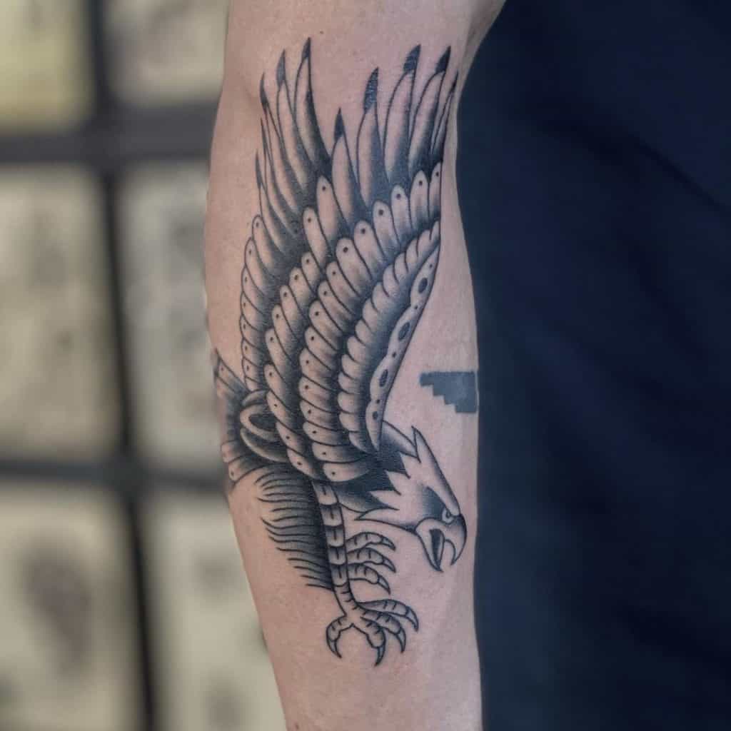 Eagle Tattoo On Arm Black Tattoo Inspo 