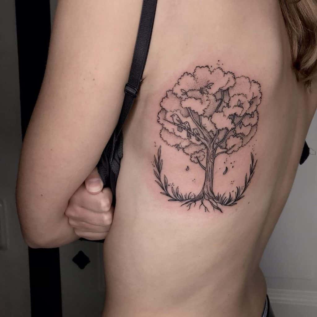 Family Tree Tattoo For Females 1
