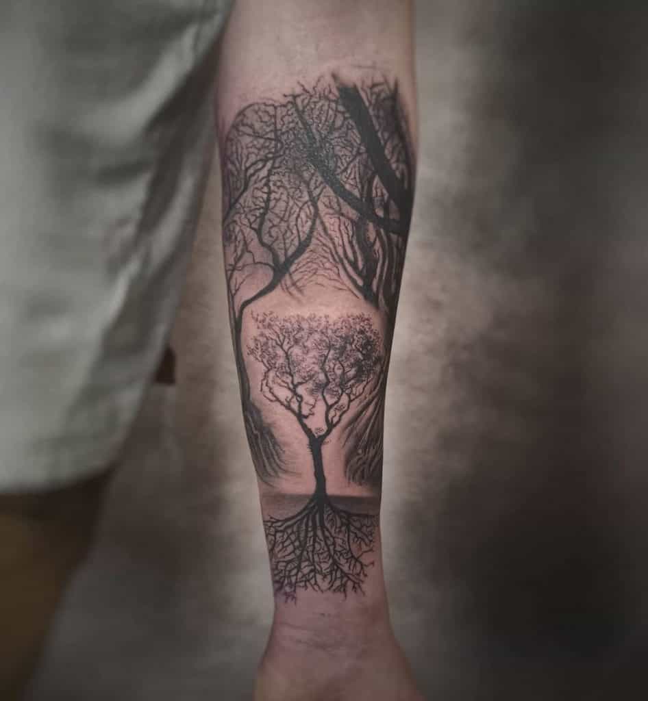 Family Tree Tattoo Sleeve 3