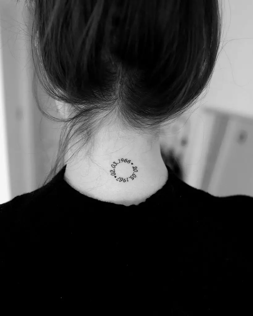 Mini Tattoos on Twitter Back of neck tattoo httpstcoGKr0taOBi0   Twitter