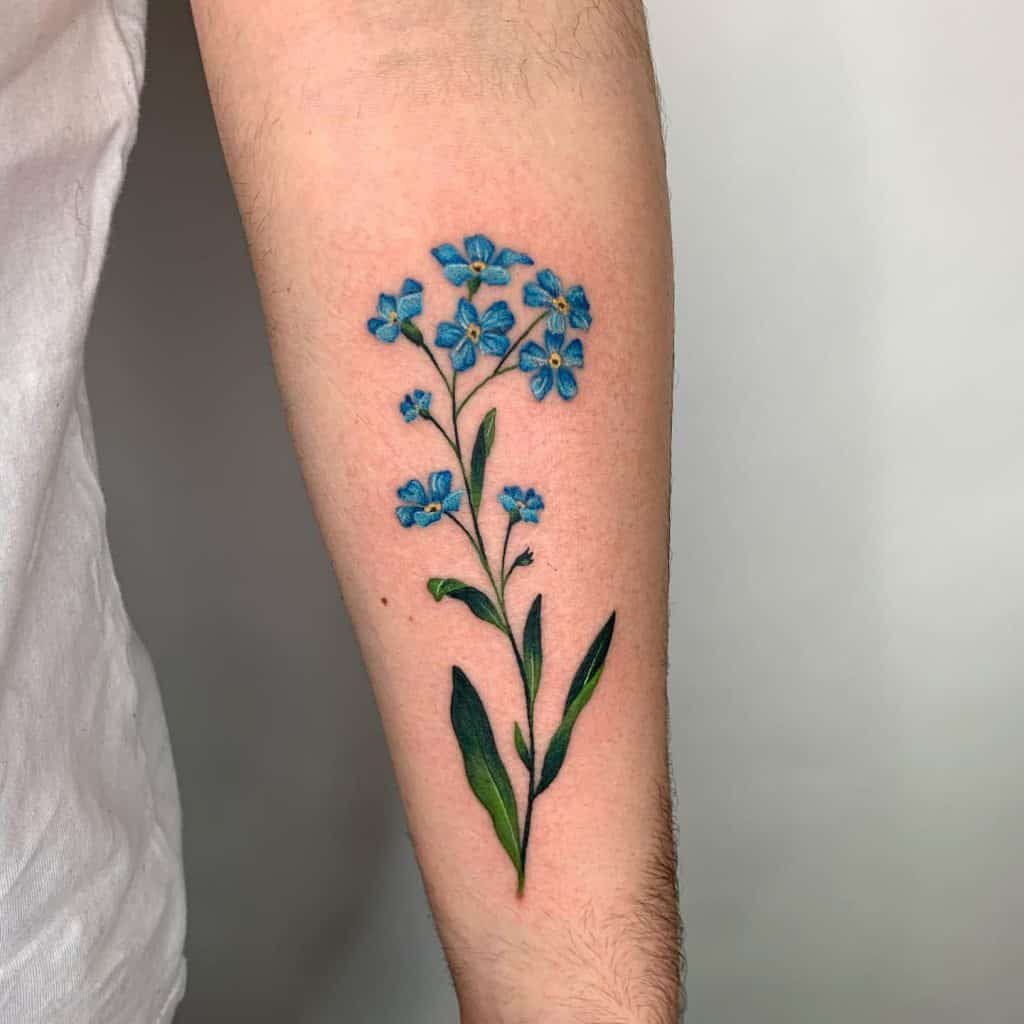 Forget Me Not Flower Tattoo 1