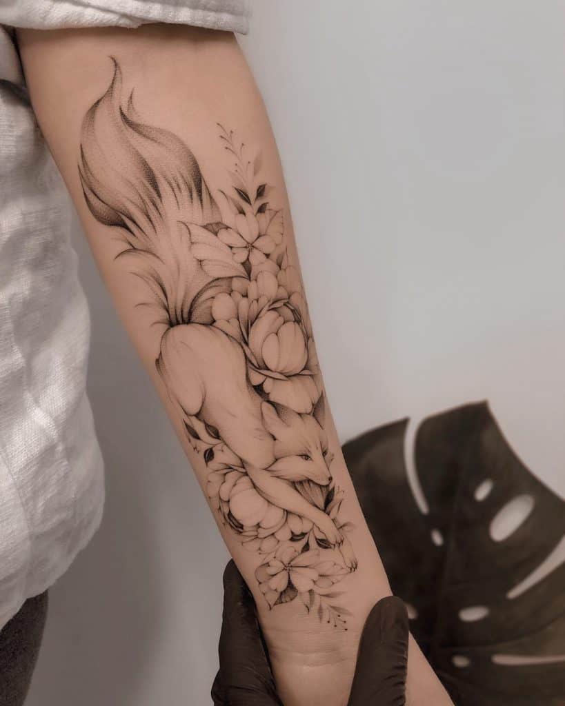 Fox Tattoo Sketch for Females Fox Tattoo Design for Woman Lo - Inspire  Uplift