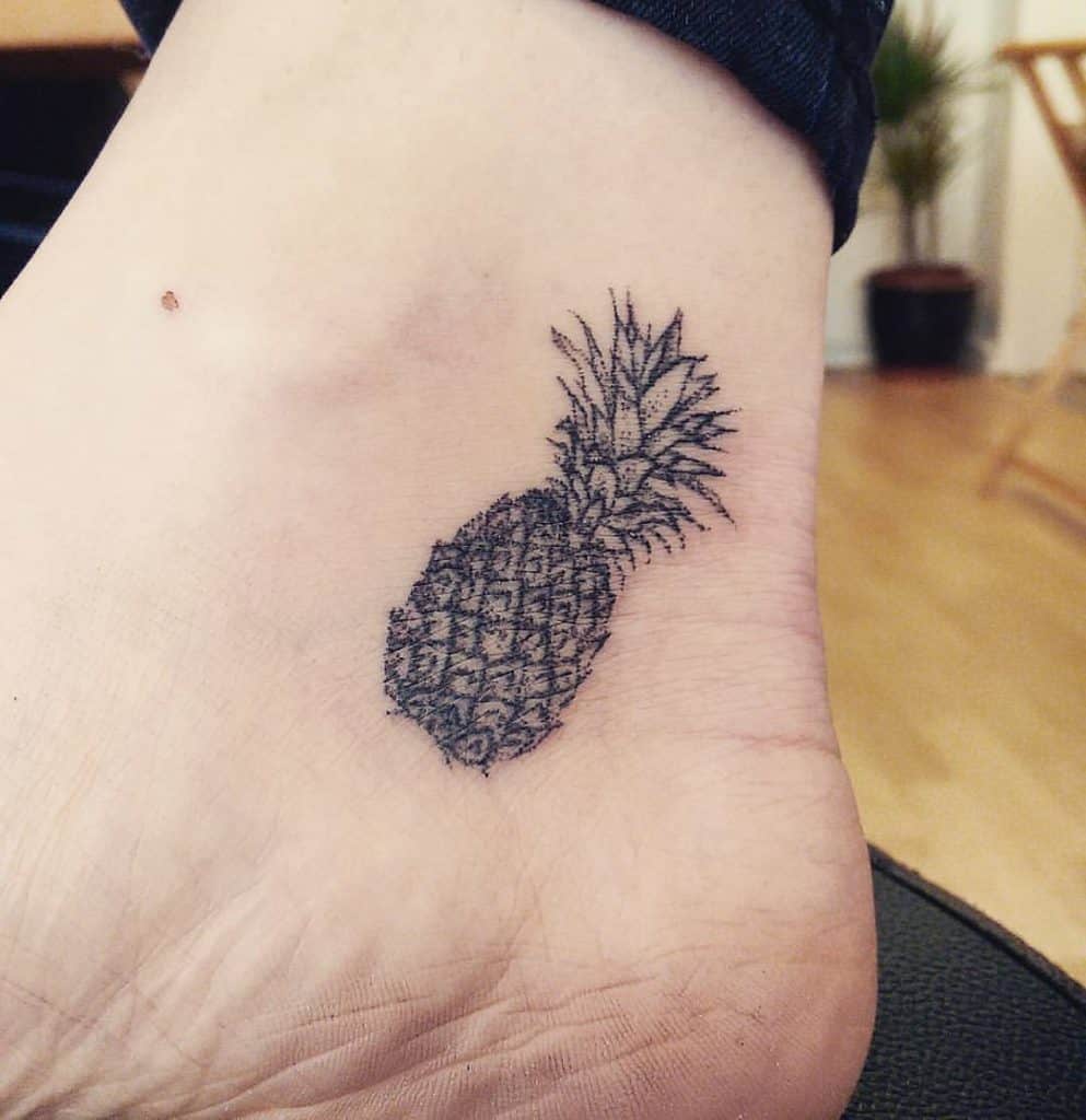 Fruit Hand-Poked Tattoo Ideas 1