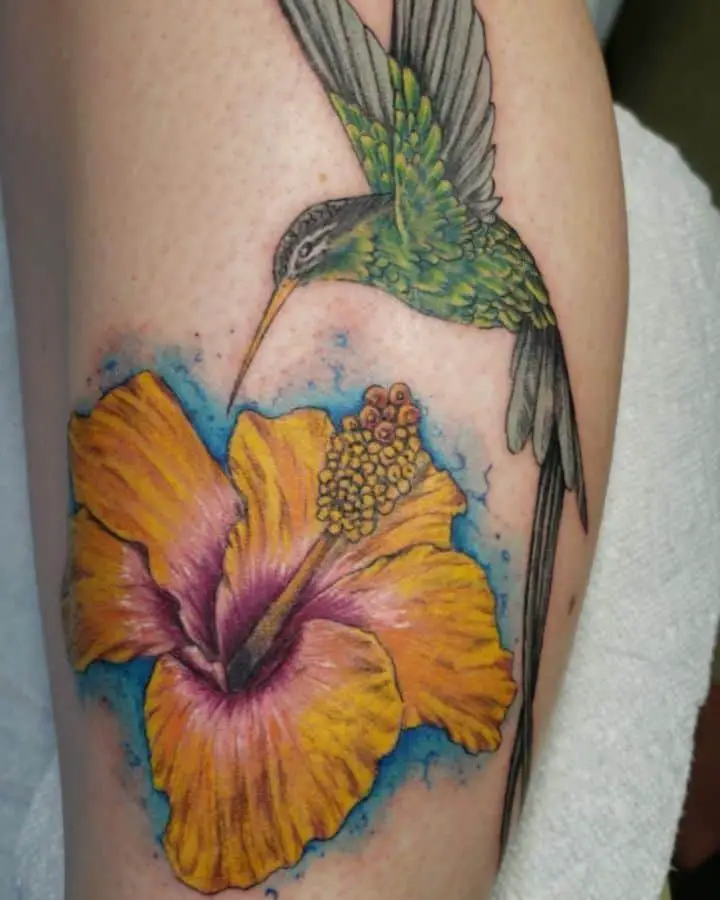 Hibiscus Flower Tattoo 2