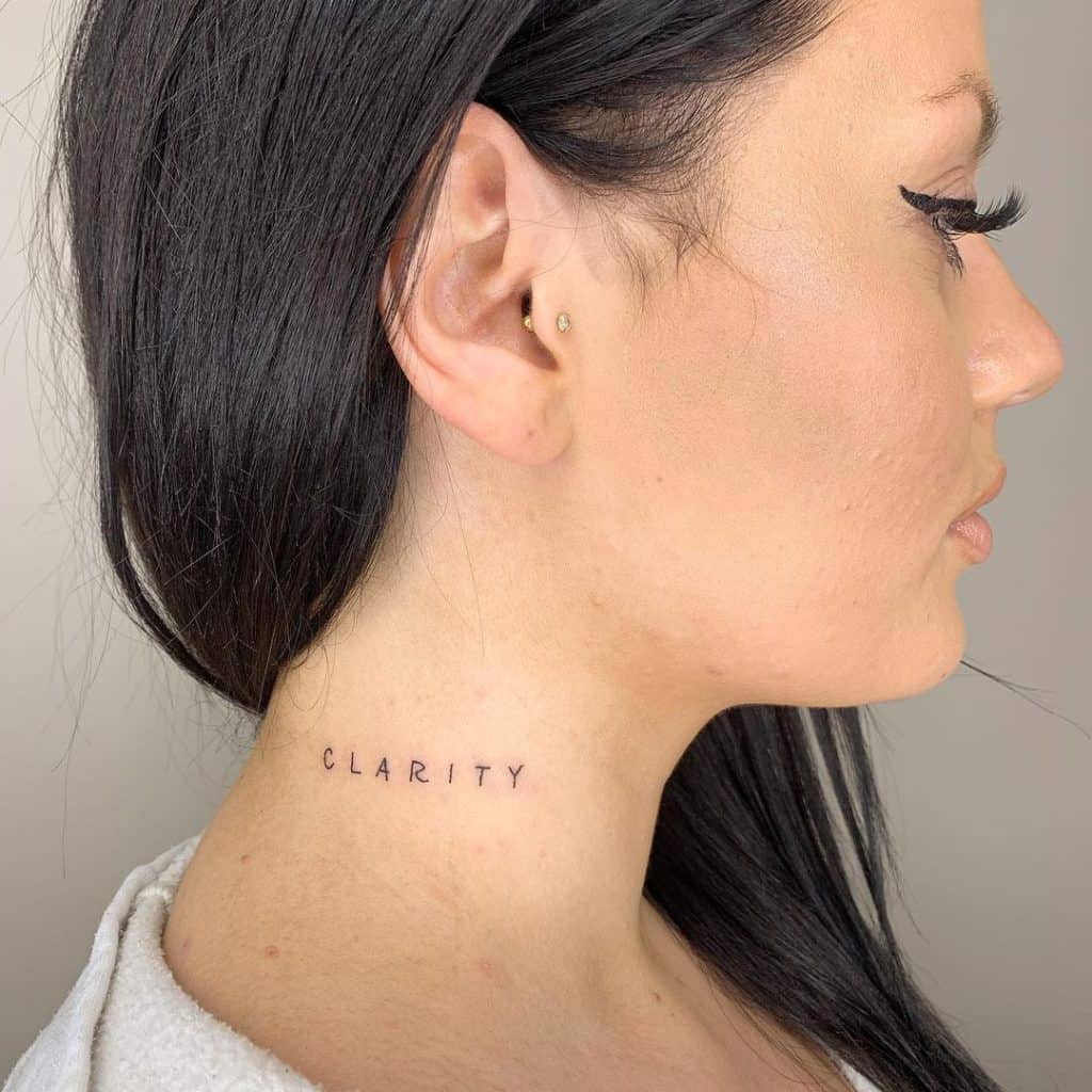 Inspirational neck tattoo 2