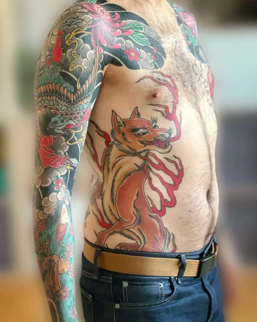 Japanese Fox Tattoo 3