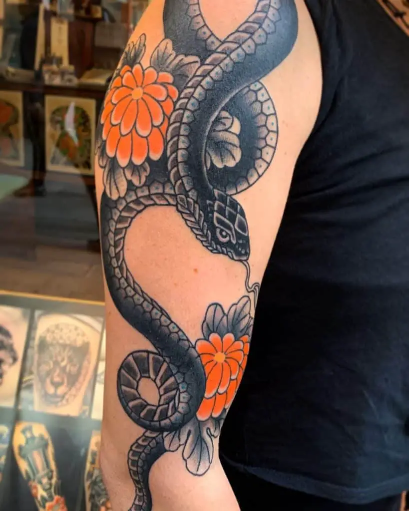 Japanese Snake Tattoos 1
