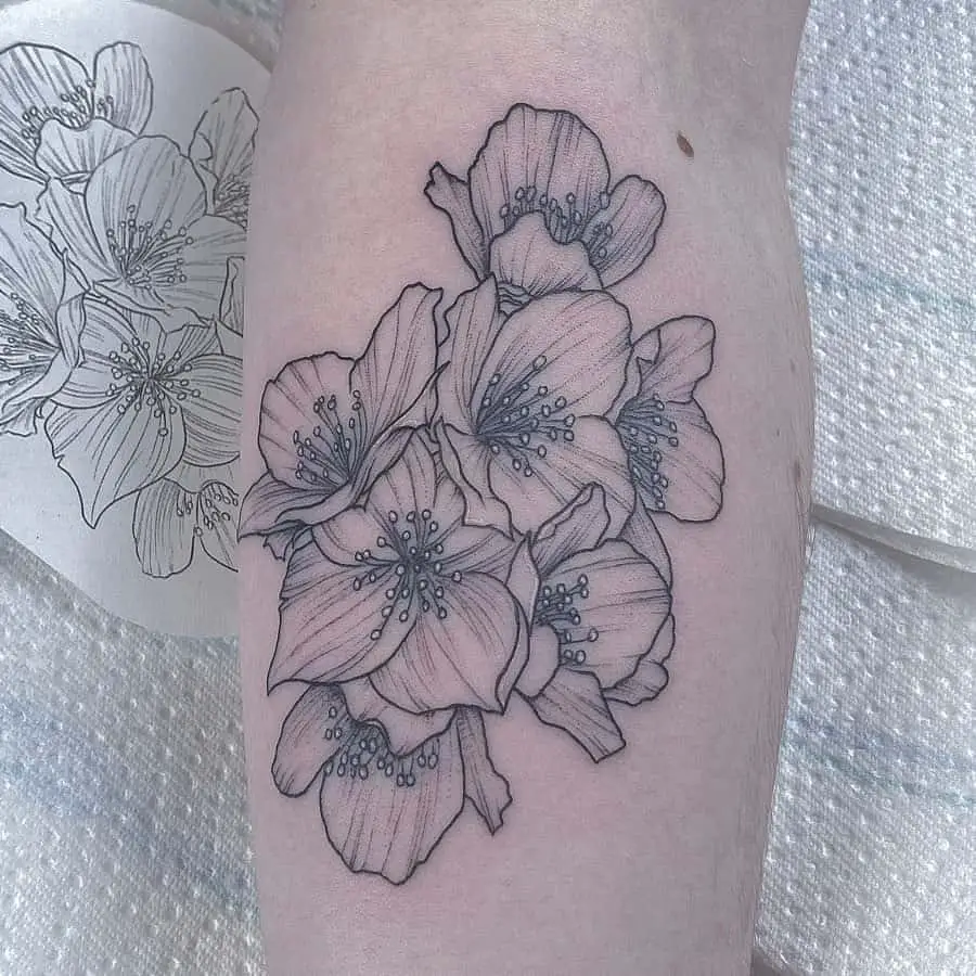 Jasmine Flower Tattoo 2