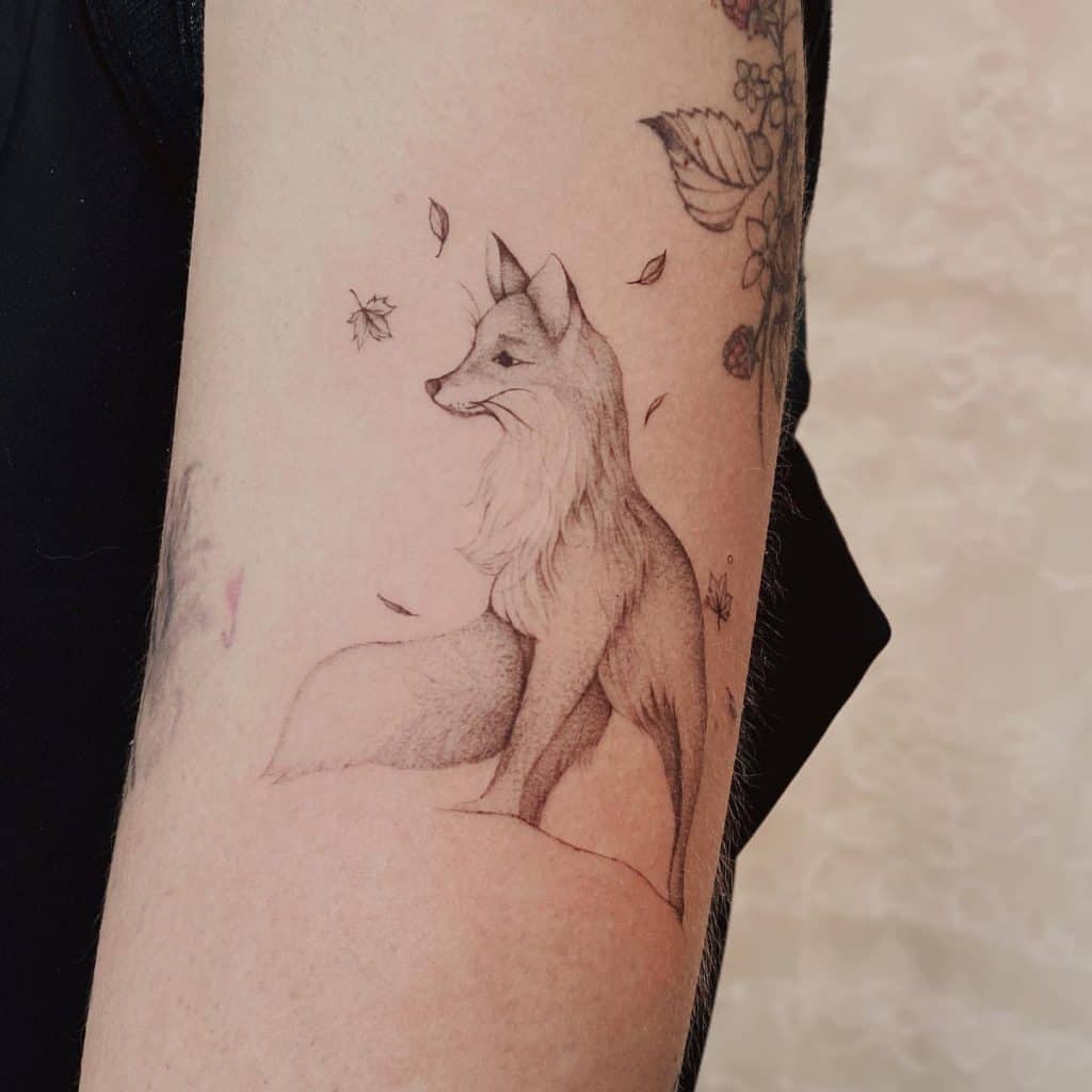 Naturalistic Fox Tattoo 1